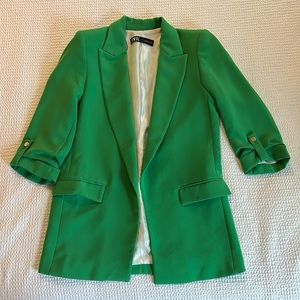 Zara green blazer